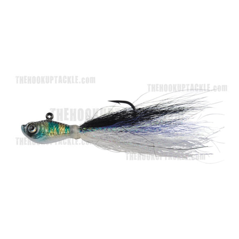 Bucktail Jig|Blue Shad|Dark Shad|Glow|Spearing Blue|White|1/2 oz|3/4 oz|1 oz