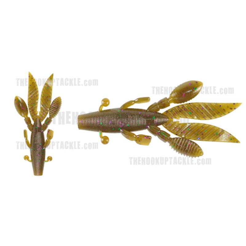 Flappin’ Hog II|Green Pumpkin w/ Black Flake|Green Pumpkin w/ Purple & Copper Flake|Green Pumpkin w/ Red Flake|Watermelon w/ Red & Black Flake|Green Pumpkin Magic|Fire Craw|3.75 inch|4.5 inch