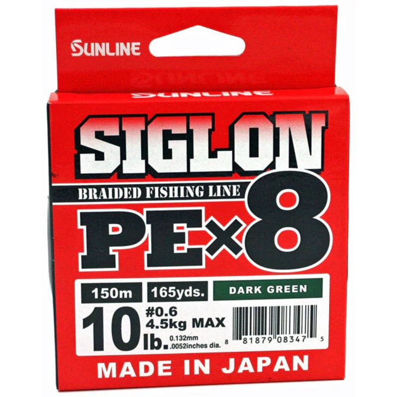 Siglon PEx8|Dark Green|Orange|12 lb|16 lb|10 lb|20 lb|30 lb|50 lb|40 lb