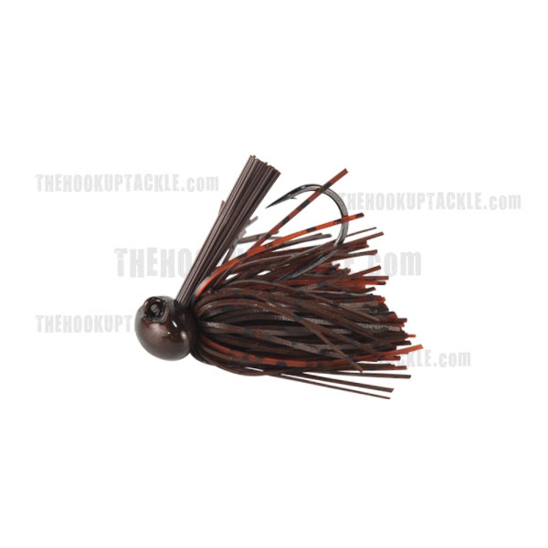 Silicone Football Jigs|Brown Red Craw|Green Pumpkin|Green Pumpkin Craw|PB&J|Watermelon Pumpkin Craw|Black Blue|1/2 oz|3/8 oz