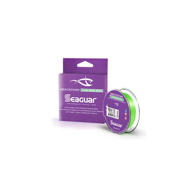 Smackdown Braid|Flash Green|Stealth Gray|10lb|15lb|20lb|30lb|40lb|50lb|65lb|150 yds|300 yds