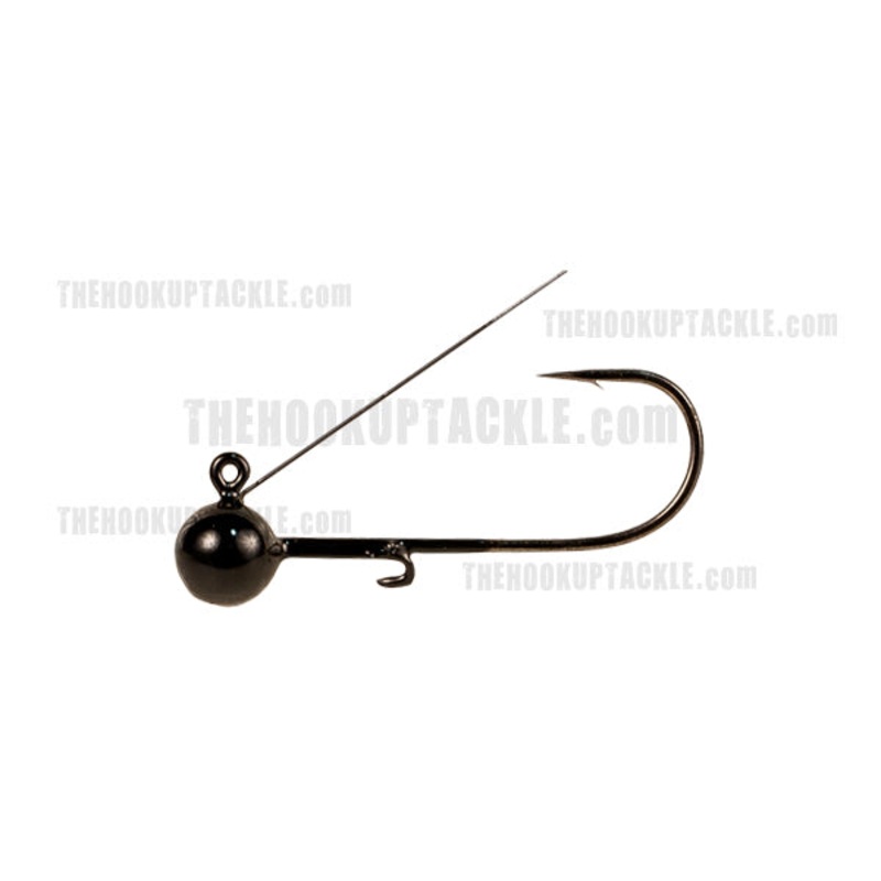 Tungsten Weedless Ball Jig|Black|Green Pumpkin|1/16 oz|1/8 oz|3/16 oz|1/4 oz