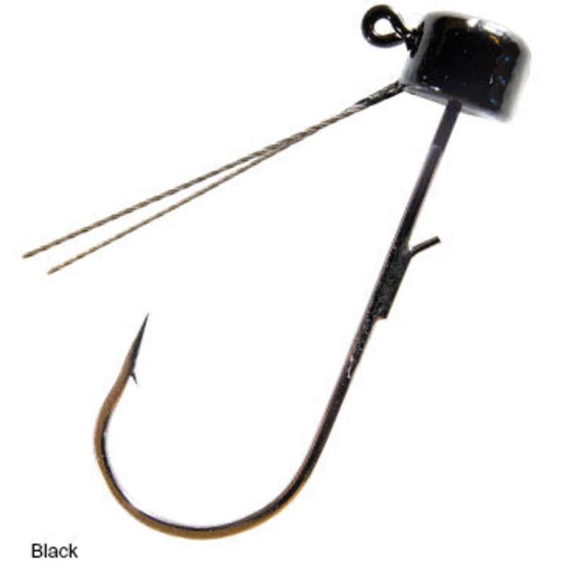 Weedless Mag Shroomz Heads|Black|Green Pumpkin|1/8 oz|3/8 oz|1/4 oz|3/16 oz