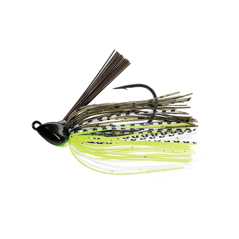 Grass Ripper Jig|BHite Delite|Black Blue|Brett’s Bluegill|Bruised Green Pumpkin|Chartreuse Shad|Clearwater Shad|Fire Craw|Green Pumpkin|Spot Remover|White|1/4oz|3/8 oz|1/2 oz|3/4 oz