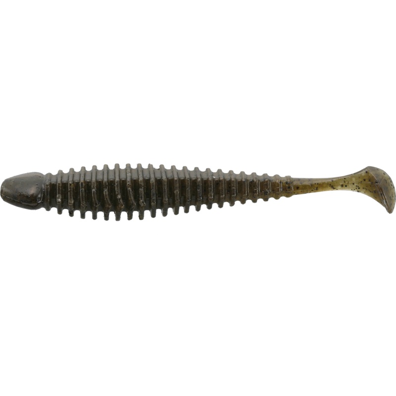 Ankle Goby High Float|Super Black|Green Pumpkin|Clear Green Pumpkin Blue Pearl Belly|Earthworm|3 inch