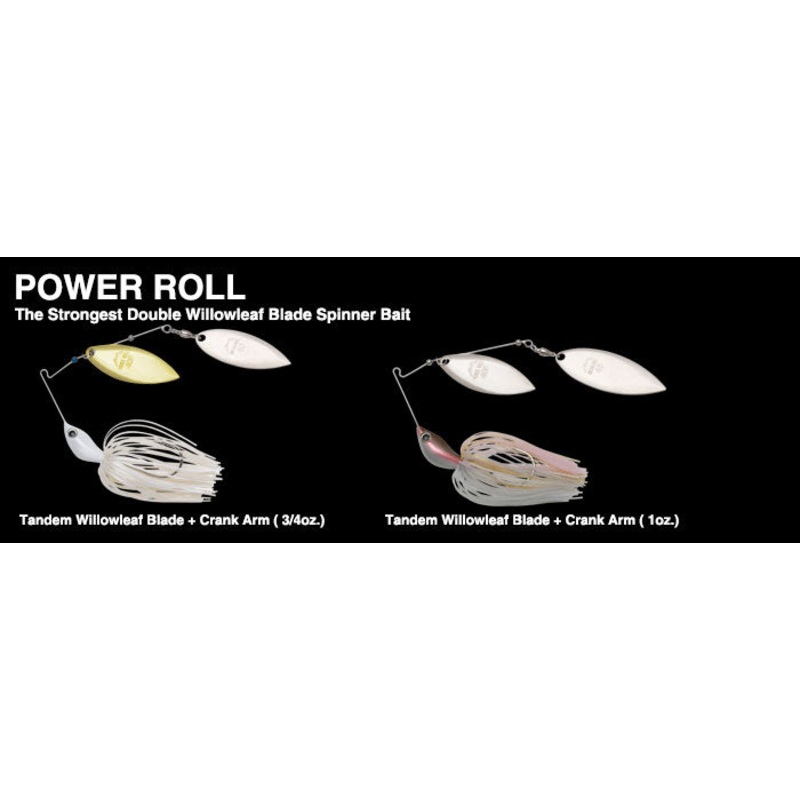 Crystal S Power Roll|Pearl Blue Shad – 701|Red Shad – 745|Bright Chart – 746|Live Wakasagi Silver – 765|Ayu – 714|Gold Shad – 702|Live Gill – 750|Muddy Impact – 733|White Chartreuse Crystal – 720|White Crystal – 721|Power Roll 3/4oz