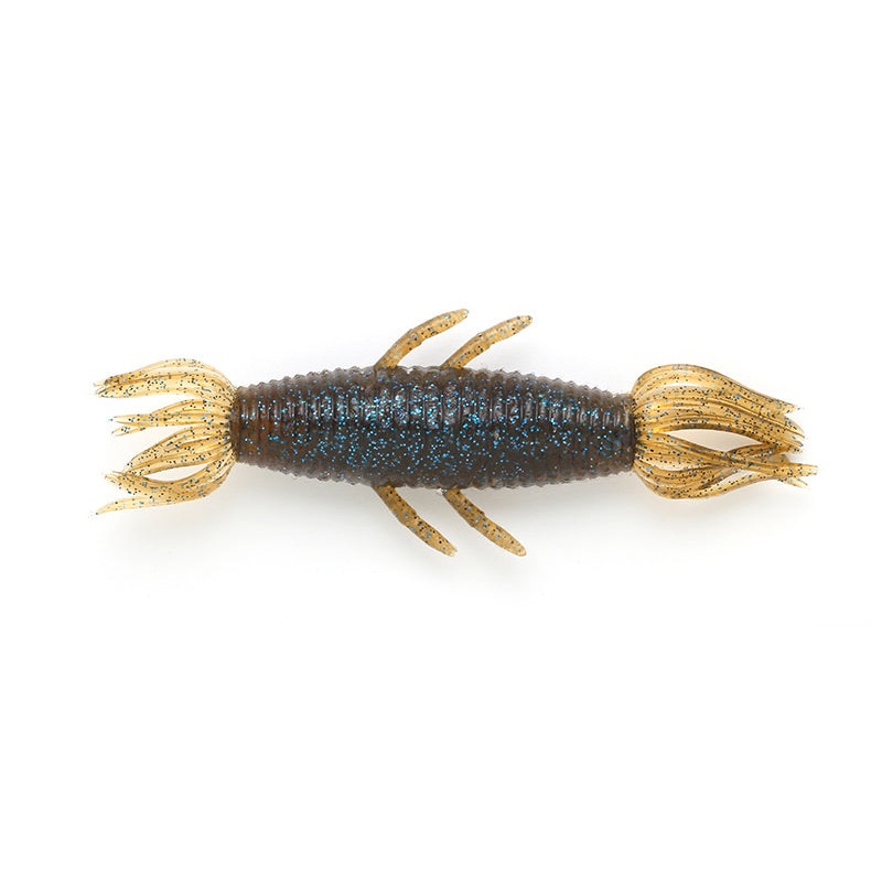 Fula Shrimp|Green Pumpkin Pepper|Clear Green Pumpkin Blue Pearl Belly|Numa Shrimp Blue Flake|Lake Shrimp|Scuppernog|Chartreuse Head Green Pumpkin|Green Pumpkin Red Flake|3 inch