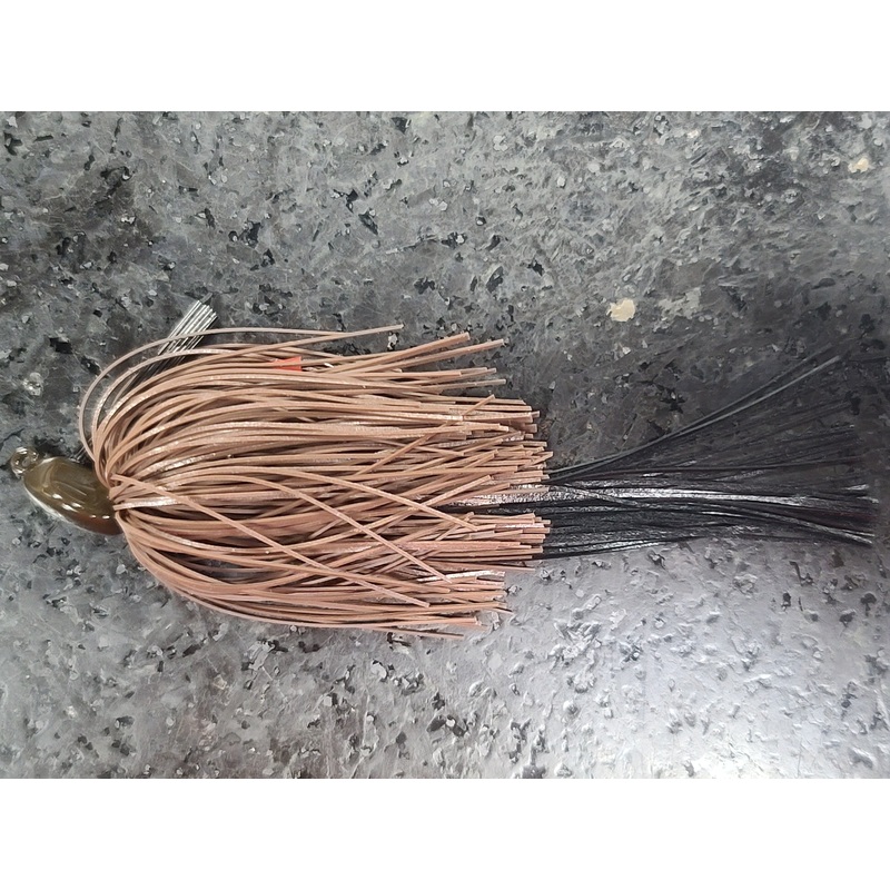 RC Flat Back Jig|Brown Black|Green Pumpkin Blue Flake|Black Blue Flake|Sakura Shrimp|3/8 oz|1/2 oz