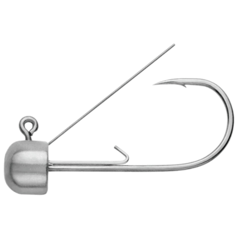 Blockhead Weedless|1/16 oz|1/8 oz|3/16 oz|Natural|Green Pumpkin