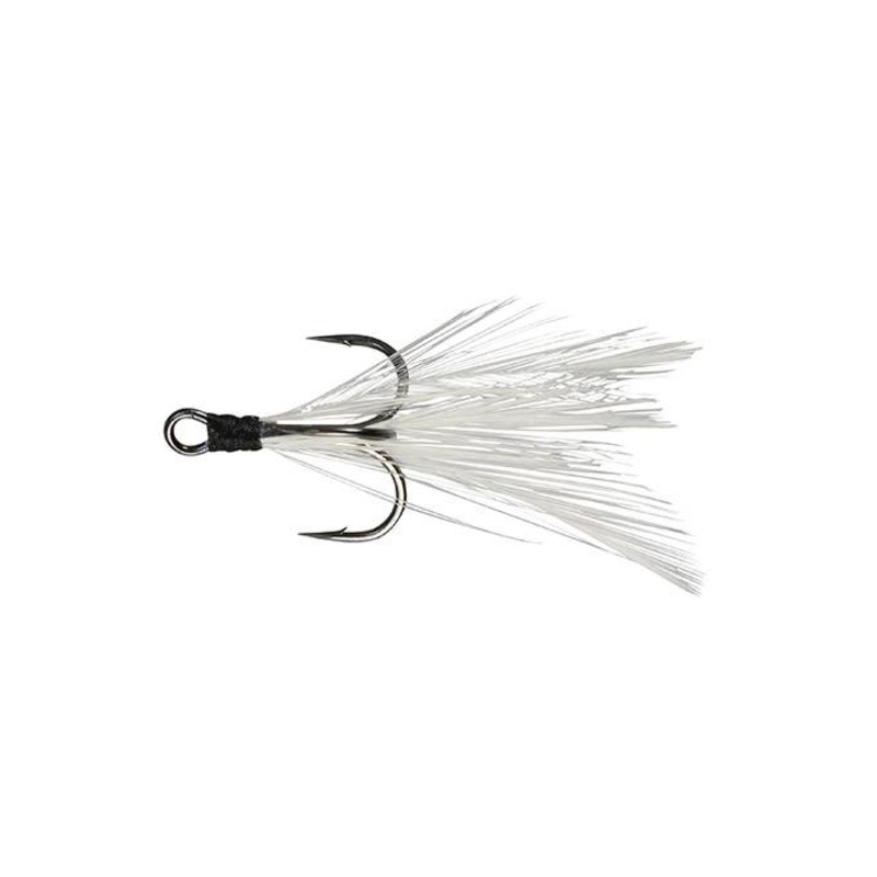 Shinmushi Feathered Treble|Brown|White|Yellow|Size 10 (Shinmushi)|Size 12 (Koshinmushi)