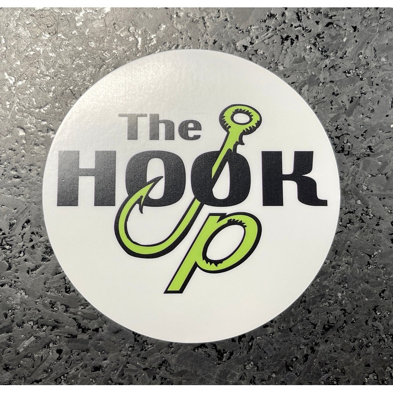 Logo Sticker|The Hook Up Classic Logo|The Hook Up USA Flag Logo|Logo Sticker – Round