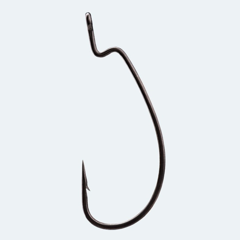 Chimera Offset Worm Hook|Size 1|Size 1/0|Size 2/0|Size 3/0|Size 4/0|Size 5/0|Size 6/0|Black