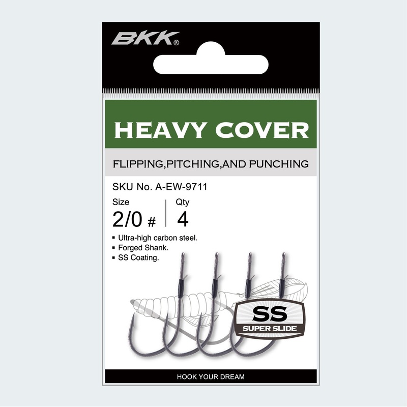 Heavy Cover Flipping Hook|Size 3/0|Size 4/0|Size 5/0|Black
