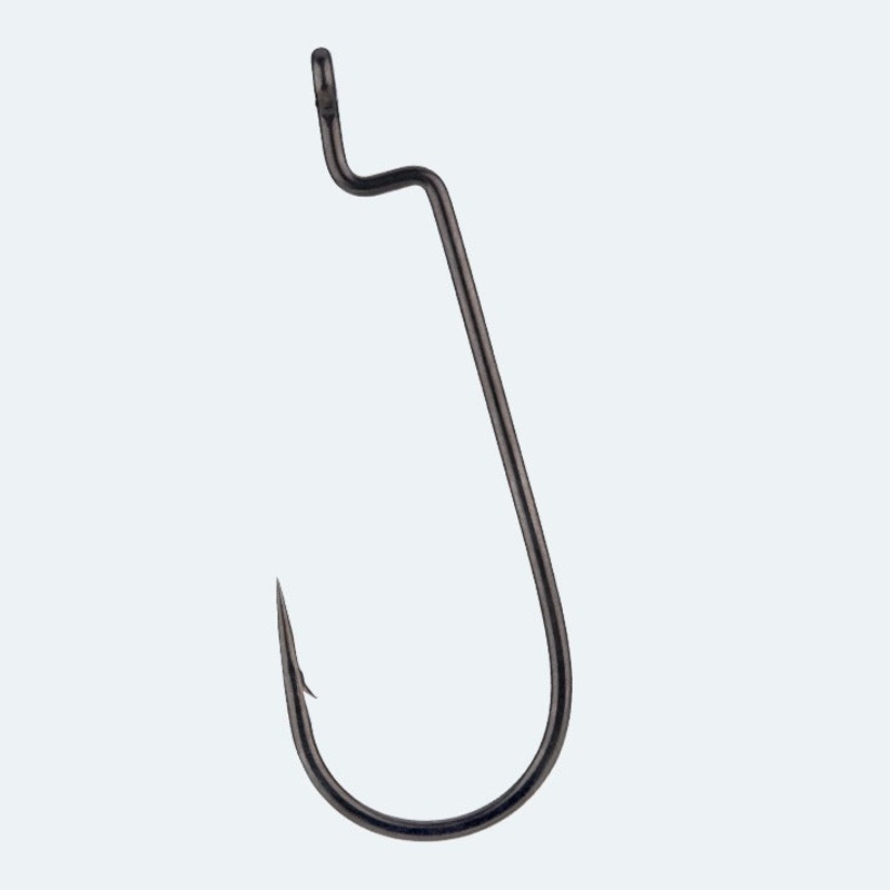 Siren Offset Shank Worm Hook|Size 1|Size 1/0|Size 2/0|Size 3/0|Size 4/0|Size 5/0|Black