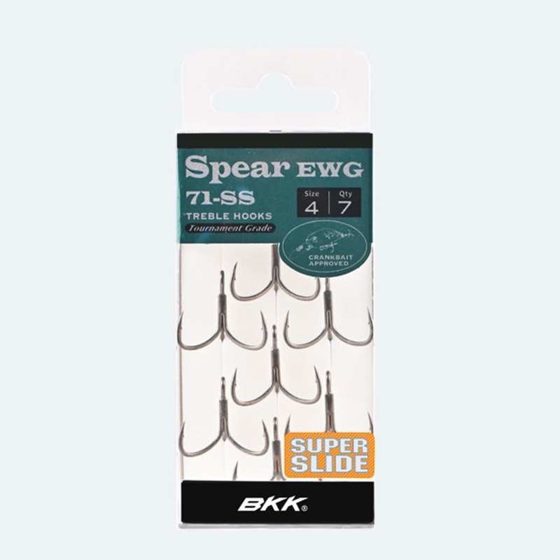 Spear EWG 71SS Treble|Size 8|Size 6|Size 4|Size 2|Size 1|Size 1/0|Size 2/0|Black