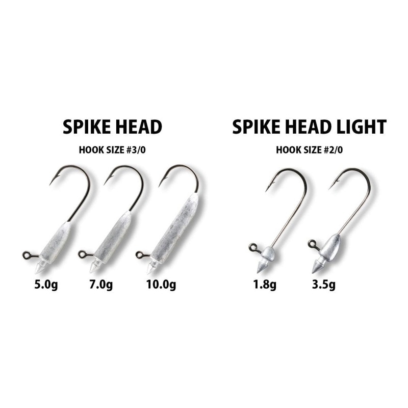 Spike Head|1.8 gram|5.0 gram|7.0 gram|Lead