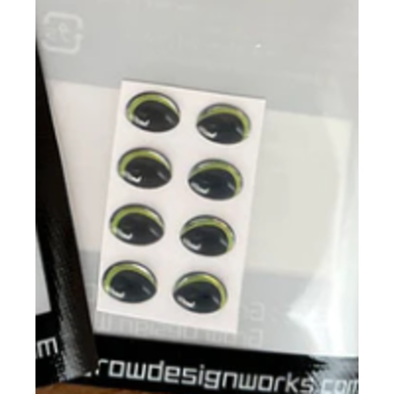 Oval 3D Eye|Mint Line|Chartreuse Line|G-Flag 150 Eyes|Flag 170 Eyes