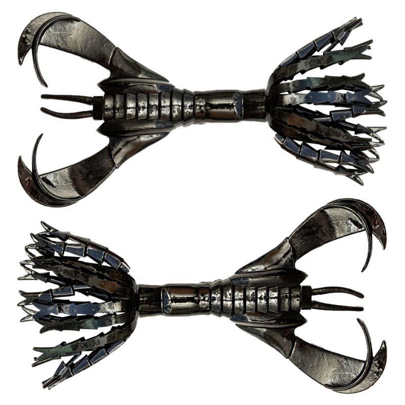 Hyper Spider|Black|Brown Purple|Green Pumpkin|Green Pumpkin Orange and Gold|Natural Craw|Scuppernog|Watermelon Red Flake|Green Pumpkin Jelly|Green Pumpkin Green & Purple Flake|3.2 inch