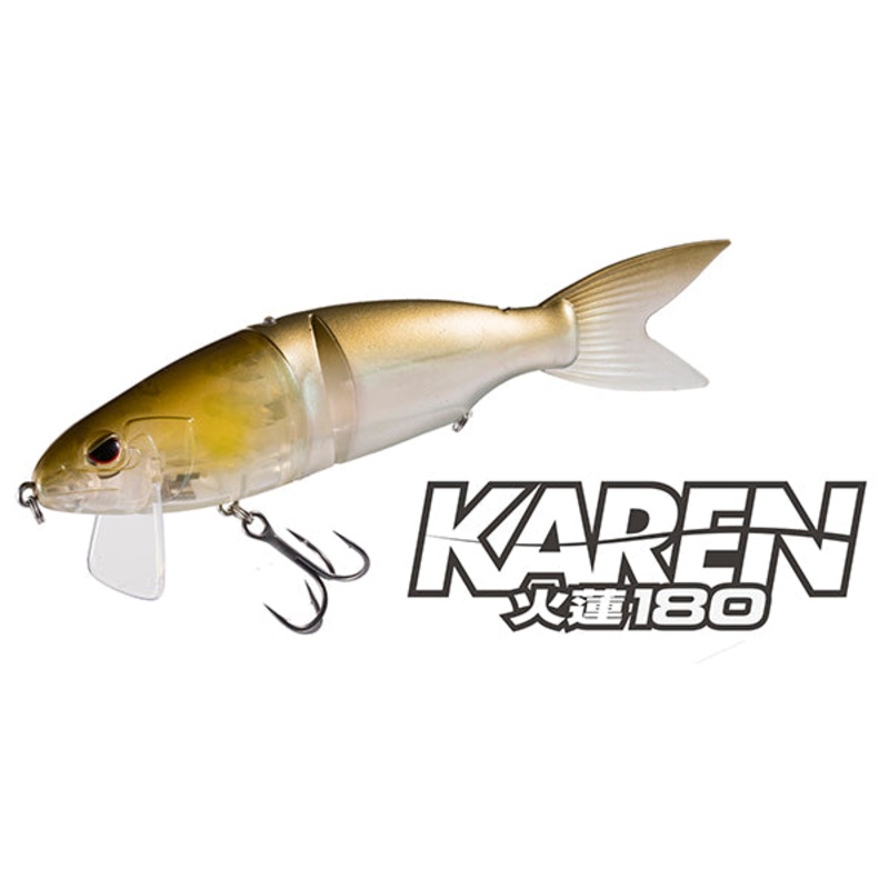 Karen 180|Ghost Ayu – K01|Stealth Black – K02|Chart Back Shiner – K03|Ghost Pink Bomb – K04|Blue Trout – K05|Lime Back Trigger – K06|Rokumaru Secret – K07|SW Real Gizzard|SW Edomae UV Plating|SW Emerald Shad|SW Red Head|SW Cotton Candy Glow Bone|SW Double
