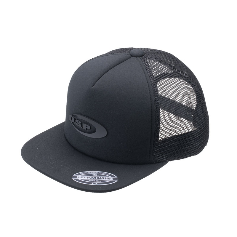Logo Mesh Flat Cap|All Black|Charcoal Camo|All Navy|One Size Fits Most