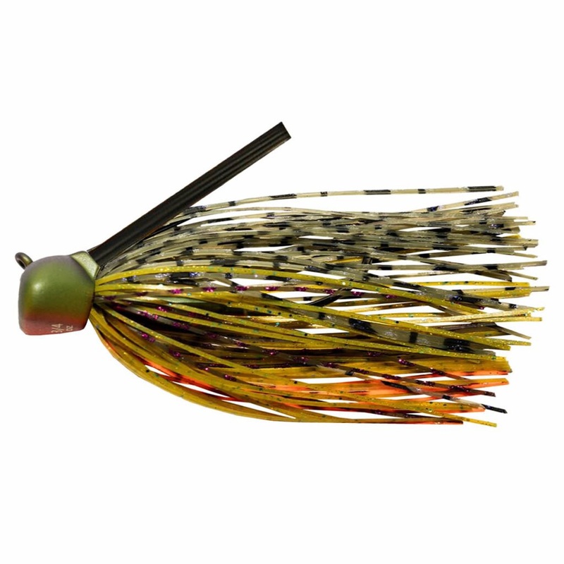 Lead Crankin Football Jig|Black Blue|SP Bluegill|Brown Purple|Dark Green Pumpkin|Green Pumpkin Craw|Green Pumpkin|Okeechobee Craw|Sungill|Texas Craw|3/8 oz|1/2 oz|3/4 oz