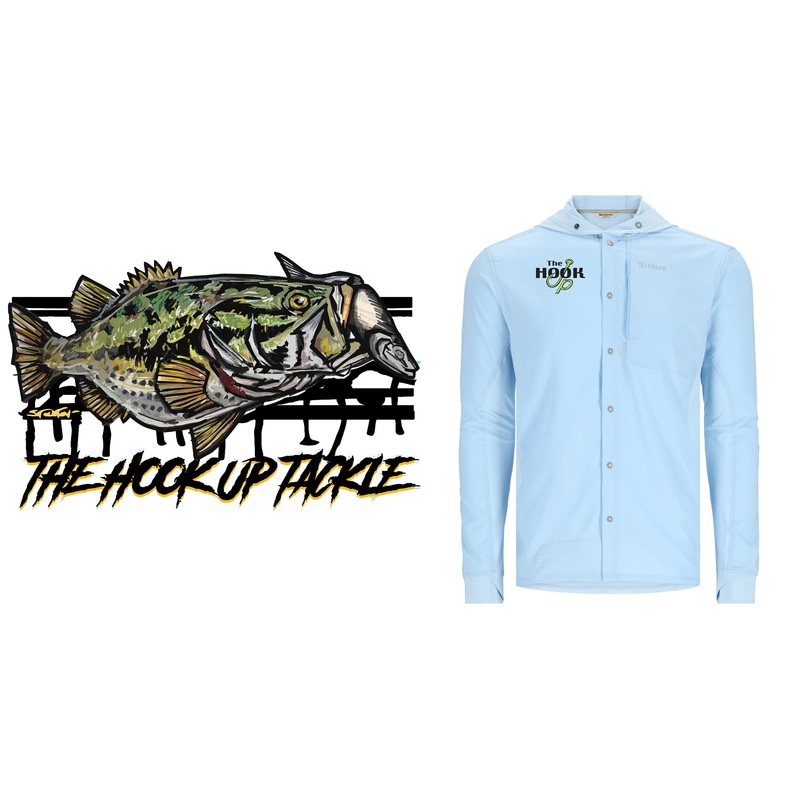 Intruder Hoody|Medium|Large|XL|2XL|3XL|Sky “T-Bone Largemouth”|Neptune “T-Bone Largemouth”|Bay Leaf “110 Smallmouth”