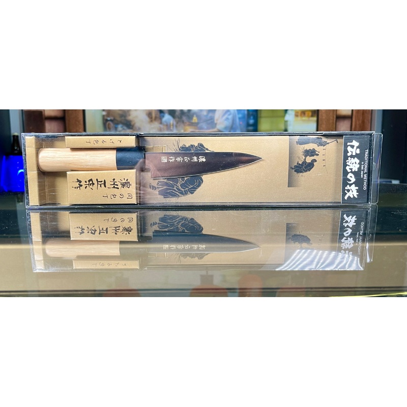 Stainless Steel Knives|Small Deba (|250-401)|Petty (|200-100BT)|Deba (|300-107BT)|Sashimi (|280-106BT)|Small Sashimi (|280-402)|Santoku (|250-104BT)|Stainless Steel Knives