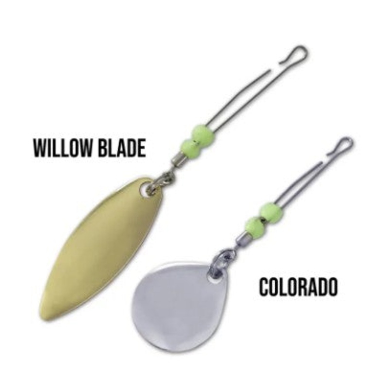 One Touch Blade for Trebles|Nickel Willow|Nickel Colorado|Gold Willow|Gold Colorado|Small|Medium|Large