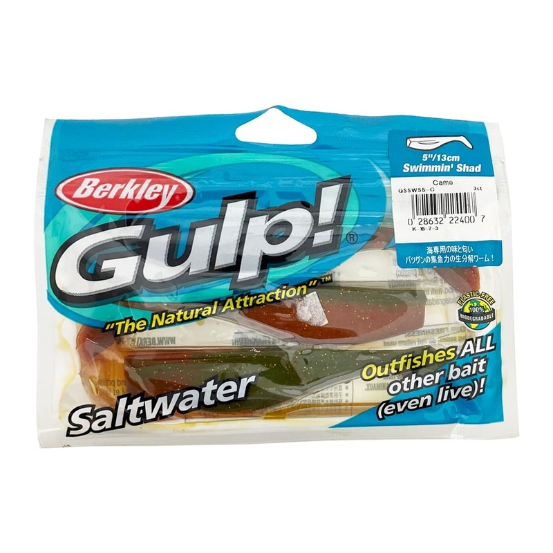 Berkley Gulp Swimmin Shad 5 Soft Plastics
