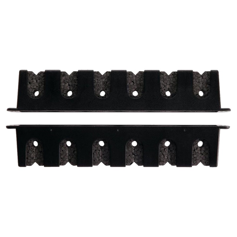 Berkley Horizontal 6 Rod Rack|BLACK|O/S