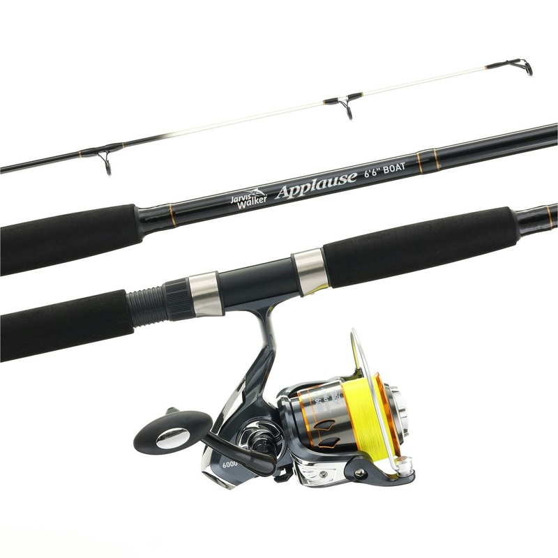 Jarvis Walker Applause Combos|Applause 6’6″ Spin 2-6kg/2000 ( Braid )|Applause 6’6″ Spin 2-6kg / 3000 ( Braid )|Applause 7′ Supertip 1-4kg / 2000 ( Braid )|Applause 7’6″ Estuary 3-6kg / 4000 ( Braid )|Applause 6′ Boat 4-8kg/6000 ( Braid )|Applause 6’6″ Bo