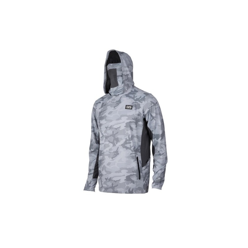 Pelagic Exo-Tech Long Sleeve Shirt – Grey Fish Camo