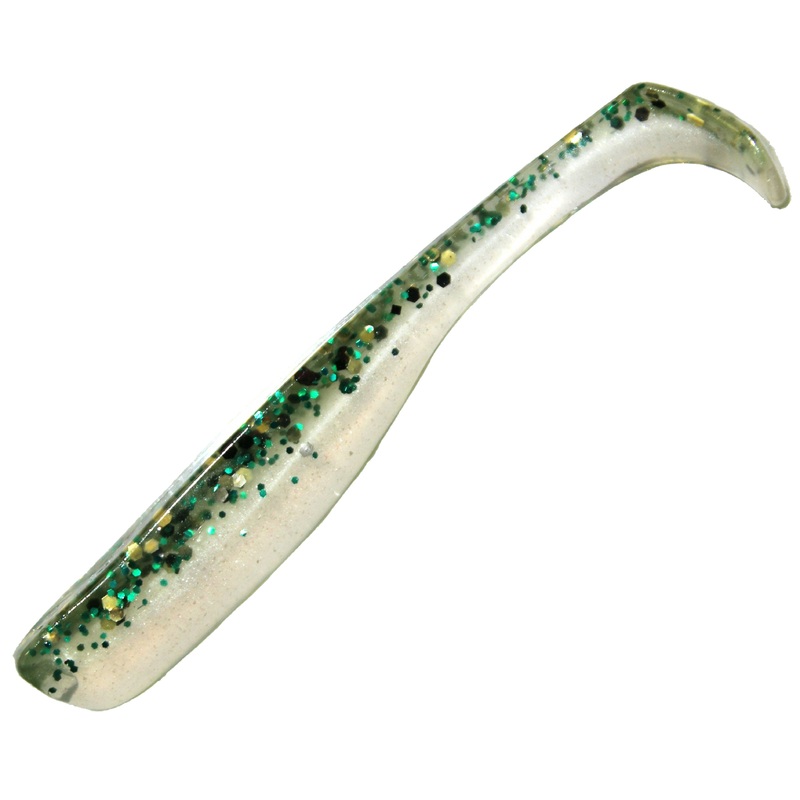 Z-Man Slim Swimz 3 6pk|Watermelon Red|Baby Bass|Electric Chicken|Space Guppy|Pearl|Bad Shad|Opening Night|Pink Glow|Motor Oil|Bloodworm|Mood Ring|Calico Candy|Midnight Oil|Gold Rush|Smelt|Green Pumpkin|3in