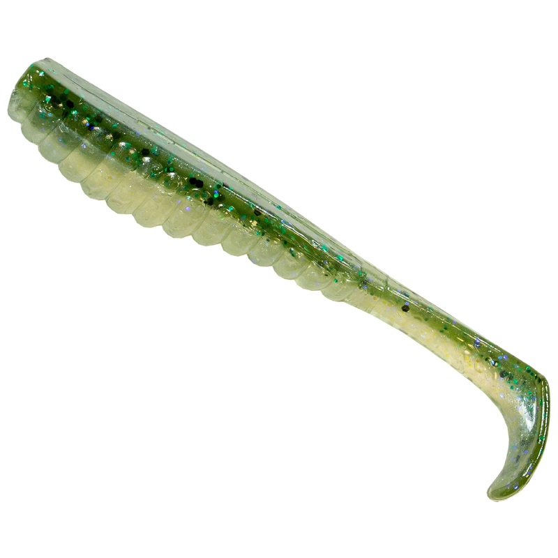 Z-Man Trick Swimz 3.5 6pk|Pearl Blue Glimmer|Pumpkin Chartreuse Tail|Bad Shad|Opening Night|Sexy Mullet|Fried Chicken|Shrimp Po Boy|Green Lantern|Festivus|Motor Oil|Electric Chicken|Plum Chartreuse Tail|3.5in