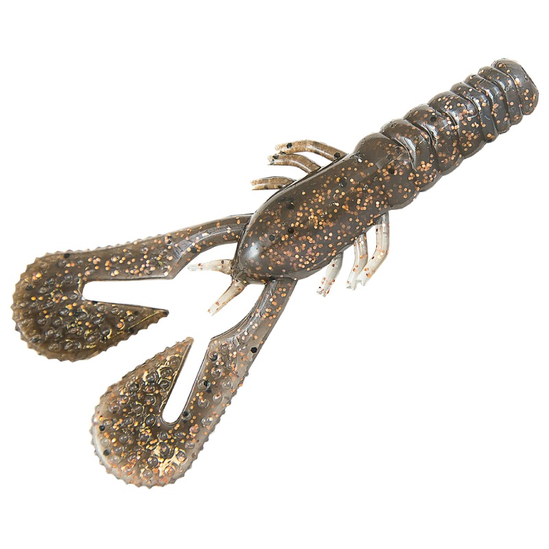 Z-Man Turbo Crawz 4 6pk|June Bug|Green Pumpkin Orange|Pearl|Mudbug|Sprayed Grass|Blue Claw|4in