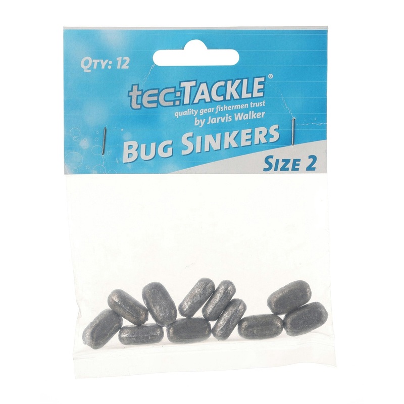 Jarvis Walker Bug Sinkers|Sz1 – 15pk|Sz2 – 12pk