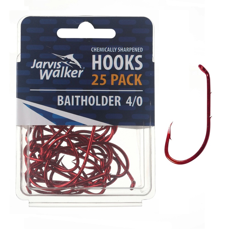 Jarvis Walker Red Baitholder Hooks