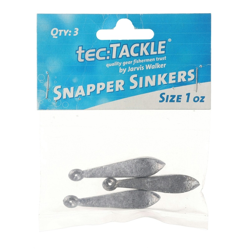 Jarvis Walker Snapper Sinkers|6oz – 1pk|1oz – 3pk|2oz – 3pk|3oz – 2pk|4oz – 2pk|8oz – 1pk|12oz – 1pk|16oz – 1pk