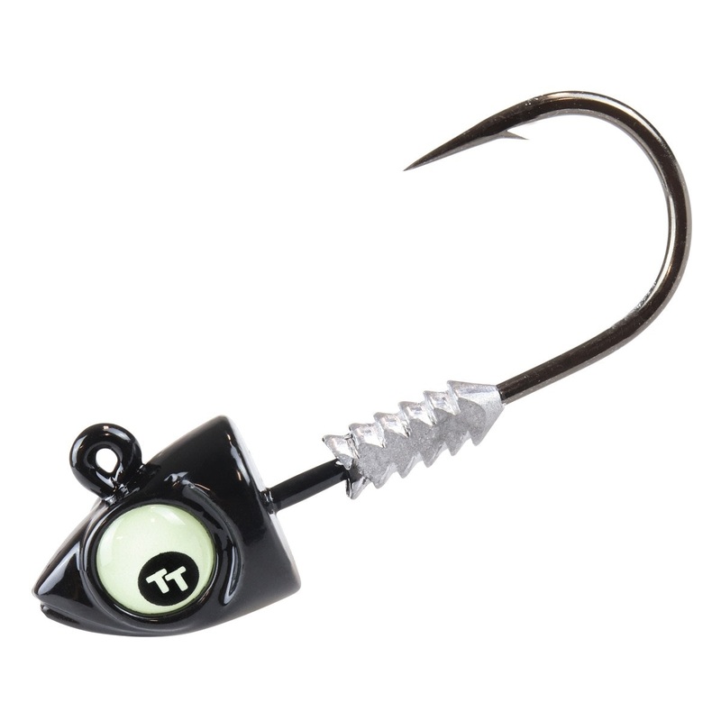TT Jighead Big Eyez 1oz|7/0 Black Glow Eyez|7/0 Sil/Black Back Glo Eyez|7/0 Pearl/Blue Back Sil Eyez|7/0 Chartreuse Red Eyez|7/0 Pink Silver Eyez|1oz