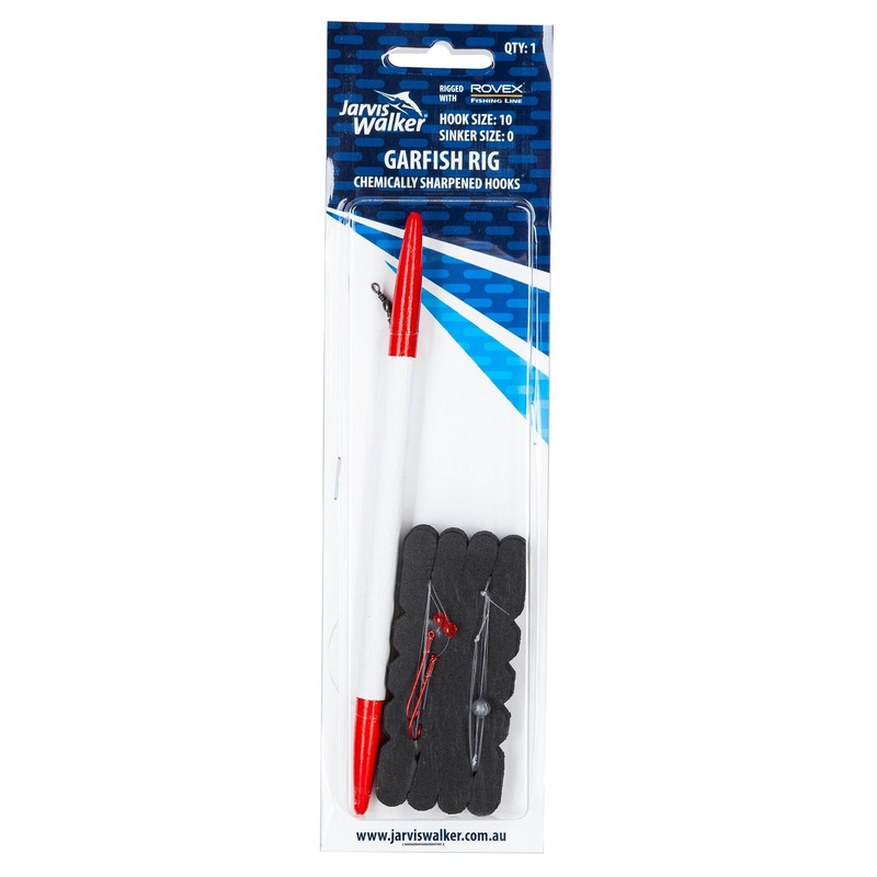 Jarvis Walker Garfish Rig With Chemically Sharpened #10 Hook Rig