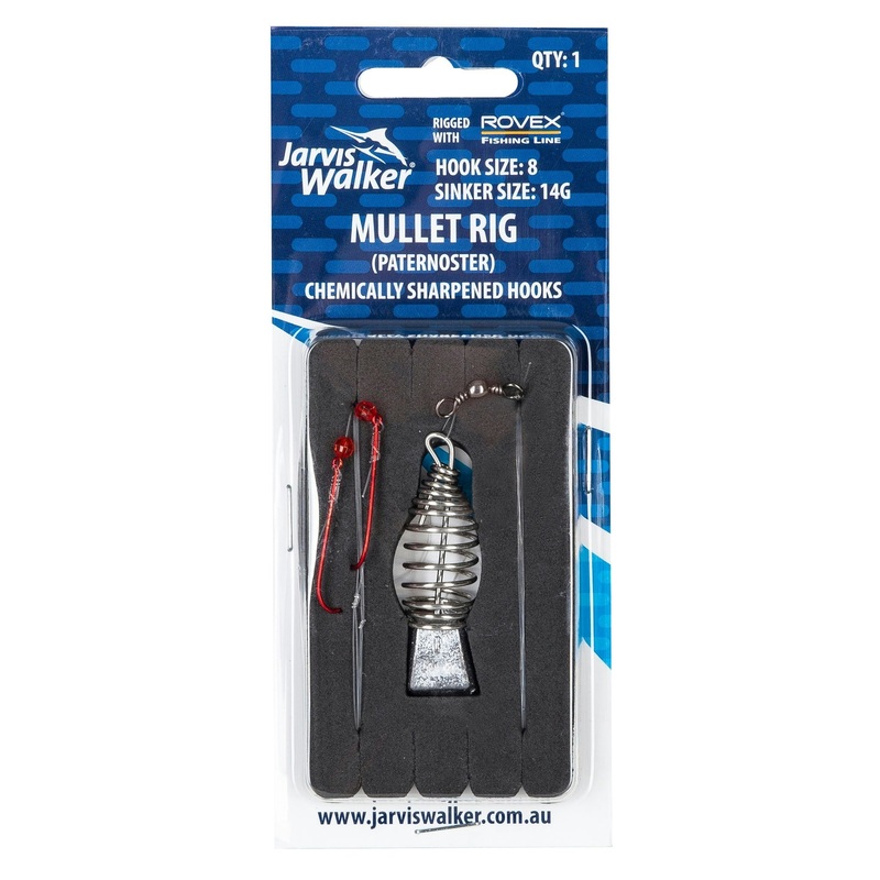 Jarvis Walker Mullet – 8 Long Shank – 15g Spring lead 12lb line Rig