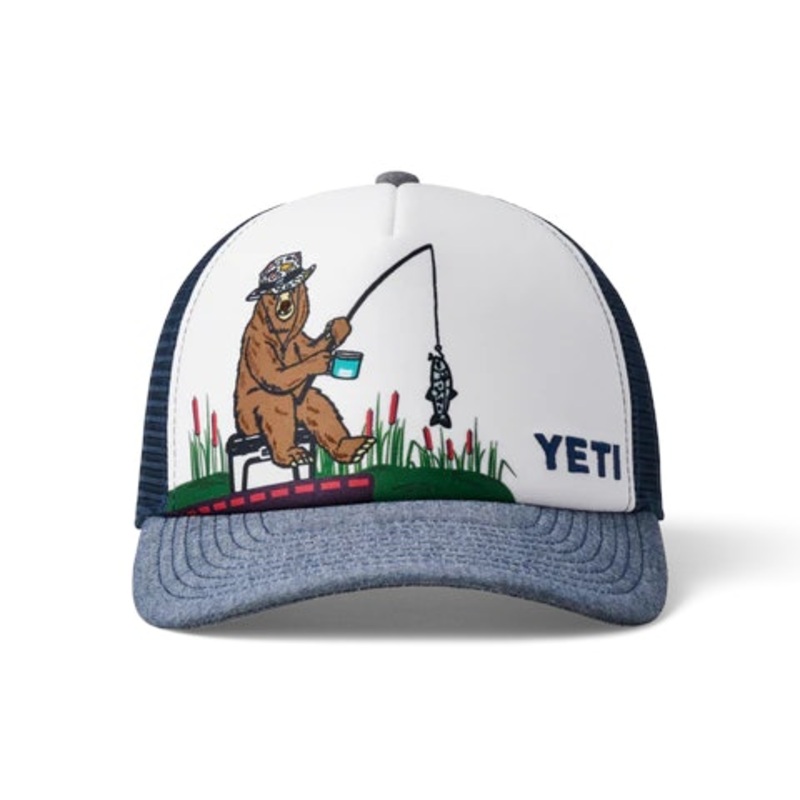 YETI Kids Fishing Bear Trucker Hat