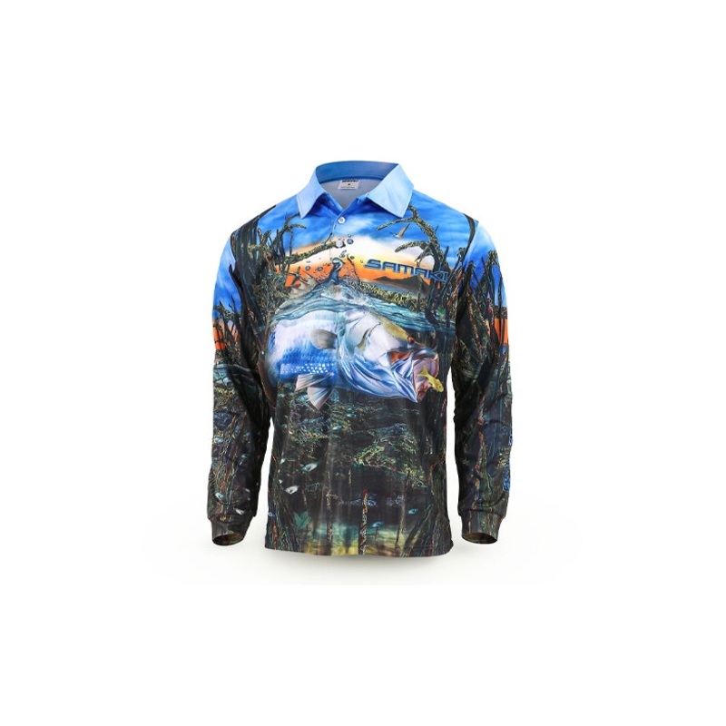 Samaki Saltwater Barra Fishing Jersey Youth