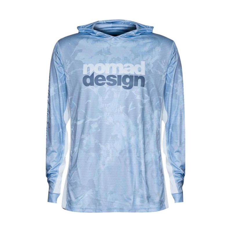 Tech Fishing Shirt Hooded – Camo Splice Blue