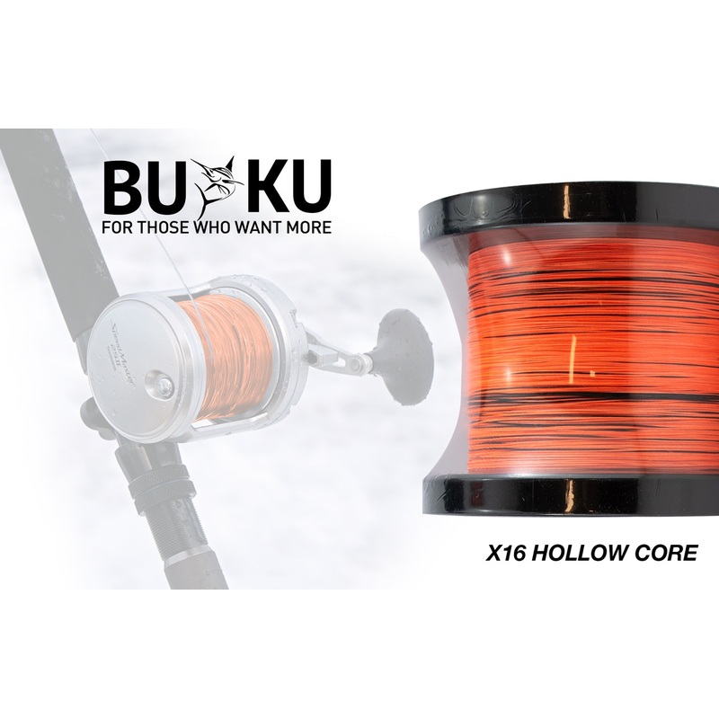 Buku X16 Hollow Core|50lb/22.8kg|81lb/37kg|101lb/46kg|130lb/59.1kg|1000m – 1094Yds