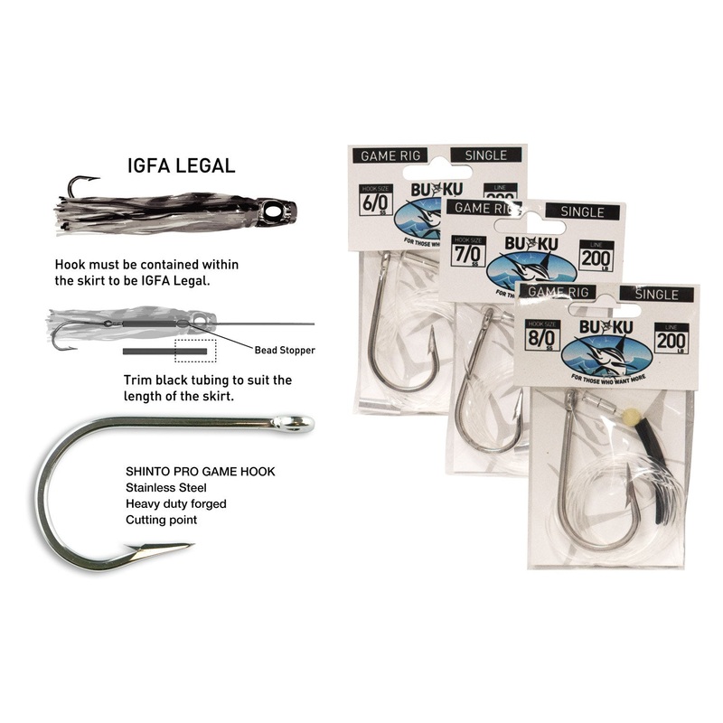 Game Rig Single Hook||6/0||7/0||8/0|1