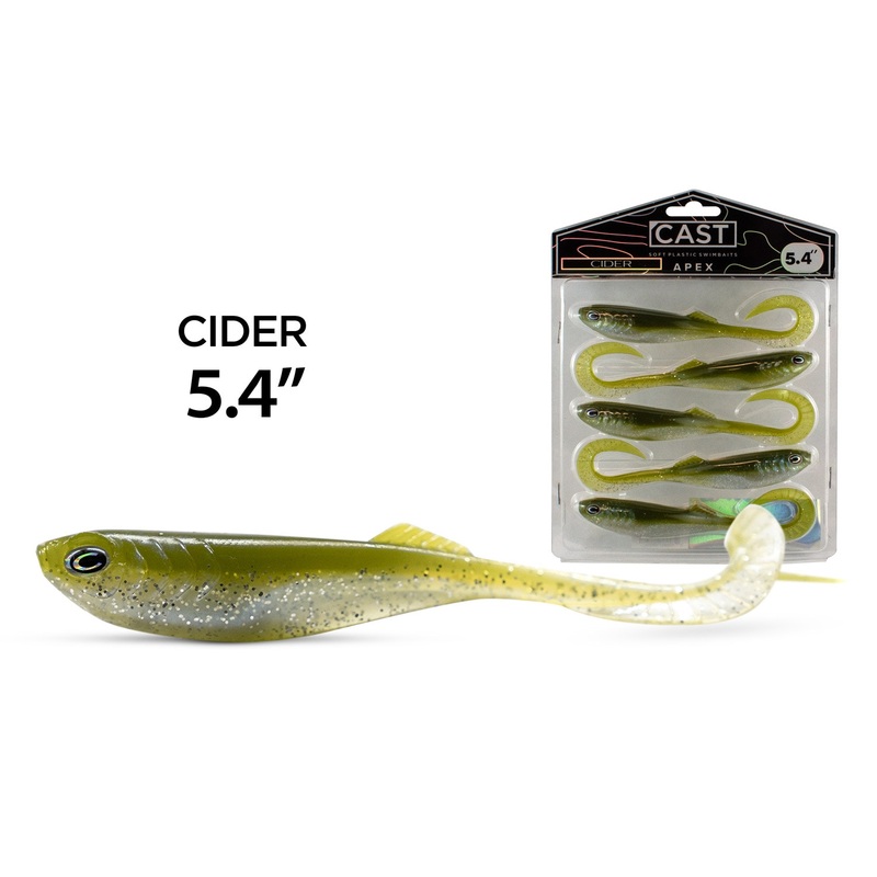 Cast Apex Curl Tail Soft Plastic Lure 5.4