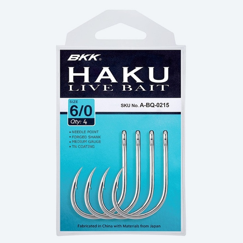 BKK Haku Livebait Hook|10/0||2/0||3/0||4/0||5/0||6/0||8/0|2pk|6pk|5pk|4pk|3pk