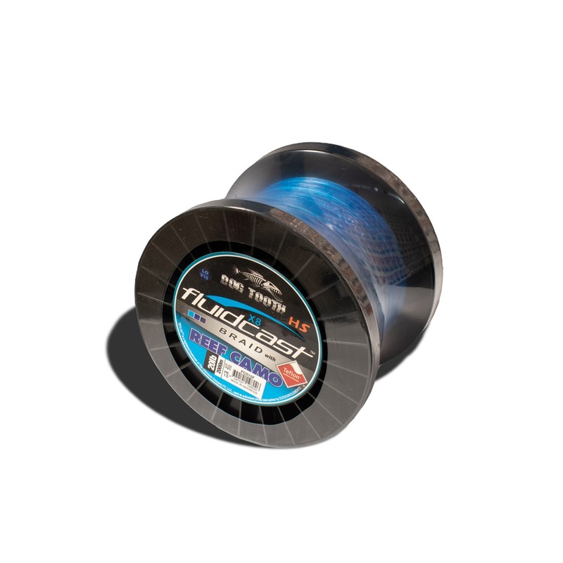 Fluidcast Braid X8 Reef Camo|20lb/9.1kg|30lb/13.7kg|50lb/22.8kg|65lb/29.6kg|80lb/36.4kg|100lb/45.5kg|300m – 329Yds|400m – 438Yds|2000m – 2188Yds