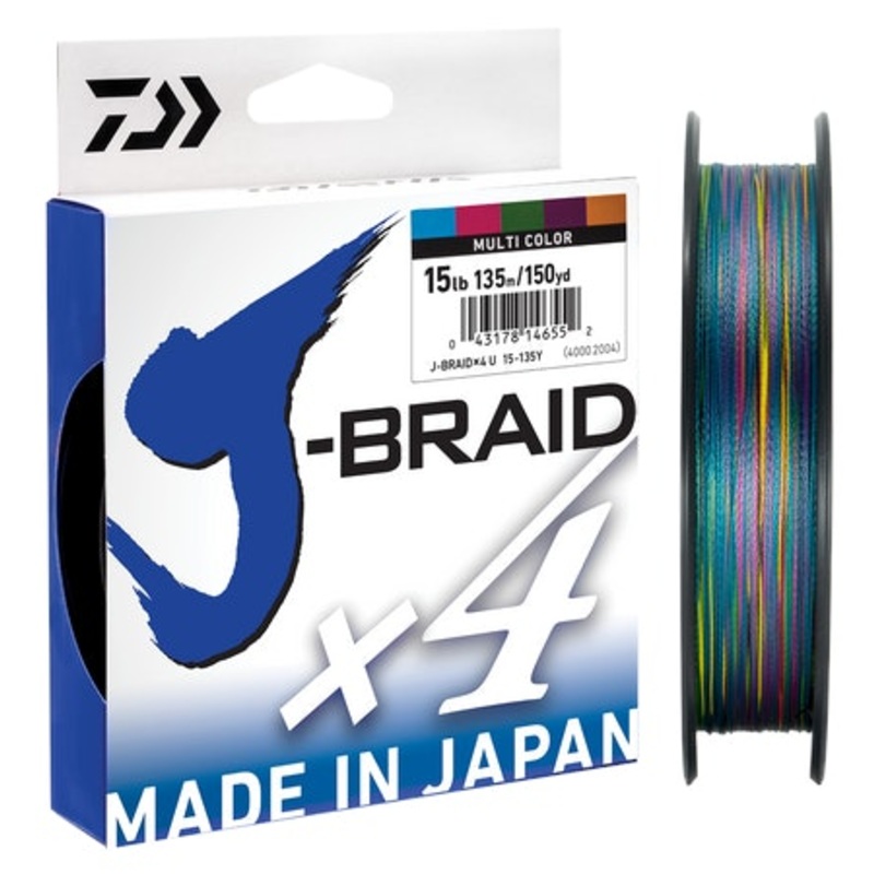 Daiwa J-Braid 4 – Multi-Colour Line